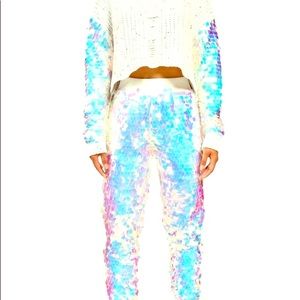 GLAM Sleeve Sequin Sweater 2 Piece Set